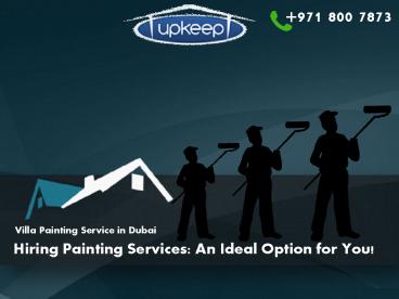 Hiring Villa Painting Services in Dubai