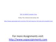 SOC 313 NEW Complete Class