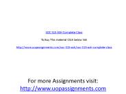 SOC 315 ASH Complete Class