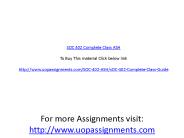 SOC 402 Complete Class ASH