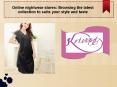 Night Dress Online For Woman In Best Fabric Collection