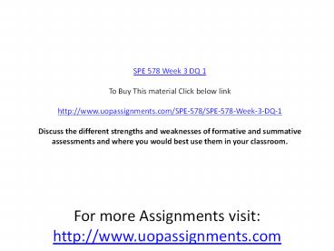 SPE 578 Week 3 DQ 1