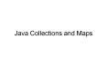 Java Collections and Maps PowerPoint PPT Presentation