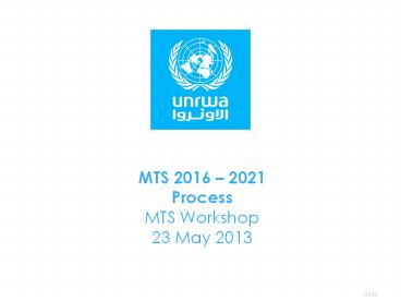 Donor Technical Meeting