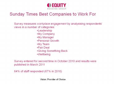 Sunday Times Best Companies to Work For