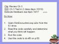 Obj: Review Ch 3 HW: Ch 3 Test in 2 class days (10/19) Edmodo feedback due 8pm 10/17   AC3 D3 PowerPoint PPT Presentation