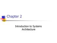 Introduction to Systems Architecture