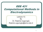 EEE%20431%20Computational%20Methods%20in%20Electrodynamics