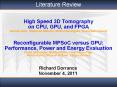 High Speed 3D Tomography on CPU, GPU, and FPGA Nicolas GAC, St PowerPoint PPT Presentation
