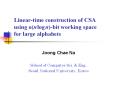 Linear-time construction of CSA using o(n log n)-bit working space for large alphabets PowerPoint PPT Presentation