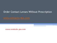 Order Contact Lenses Without Prescription - www.contacts-4us.com