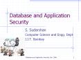 Database and Application Security PowerPoint PPT Presentation