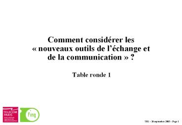 Comment consid