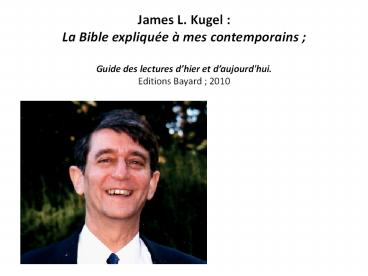 James L. Kugel