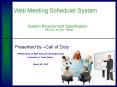 Web Meeting Scheduler System PowerPoint PPT Presentation
