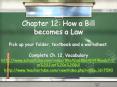 Chapter 12: How a Bill becomes a Law PowerPoint PPT Presentation