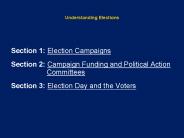 Section 1: Election Campaigns