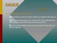 RADIUS What it is