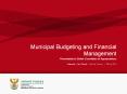 Municipal Budgeting and Financial Management PowerPoint PPT Presentation