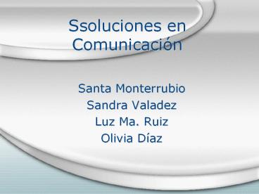 Ssoluciones en Comunicaci