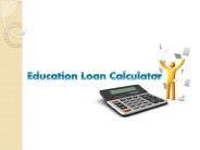 Education Loan Calculator