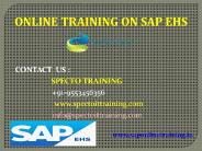 sap ehs online training
