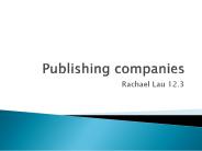 Publishing companies research