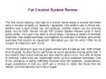 Fat Crusher System Review PowerPoint PPT Presentation