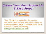 Create Your Own Product in 5 Easy Steps