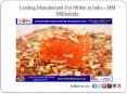 Leading Manufacturer for Mithai in India - MM Mithaiwala PowerPoint PPT Presentation