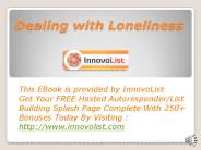 Dealing with Loneliness