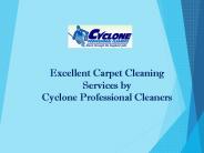Excellent Carpet Cleaning Services by Cyclone Professional Cleaners