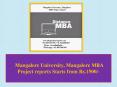 Mangalore University, Mangalore MBA Project reports Starts from Rs.1500/- PowerPoint PPT Presentation
