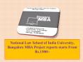 National Law School of India University, Bangalore MBA Project reports starts From Rs.1500/- PowerPoint PPT Presentation