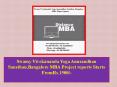 Swamy Vivekananda Yoga Anusandhan Sansthan,Bangalore MBA Project reports Starts FromRs.1500/- PowerPoint PPT Presentation