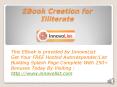 Ebook Creation for Illiterate PowerPoint PPT Presentation