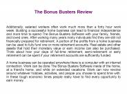 The Bonus Busters System Review