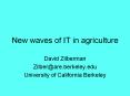 New waves of IT in agriculture PowerPoint PPT Presentation