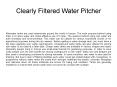 Clearly Filtered Water Pitcher Coupon PowerPoint PPT Presentation