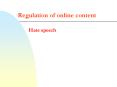 Regulation of online content PowerPoint PPT Presentation