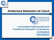 Arhitectura Sistemelor de Calcul