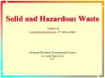 Solid and Hazardous Waste Chapters 22 Living in the Environment, 11th Edition, Miller PowerPoint PPT Presentation