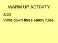 WARM UP ACTIVITY PowerPoint PPT Presentation