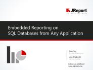 Embedded SQL Reporting on Databases from Any Application