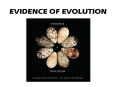 EVIDENCE OF EVOLUTION PowerPoint PPT Presentation