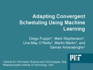 Adapting Convergent Scheduling Using Machine Learning