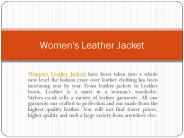 Women's Leather Jacket