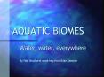 AQUATIC BIOMES PowerPoint PPT Presentation