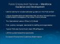 Public Employment Services  PowerPoint PPT Presentation