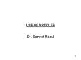USE%20OF%20ARTICLES PowerPoint PPT Presentation